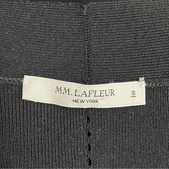 MM Lafleur The Woolf Jardigan Size Small Black Ponte Knit Open Blazer Cardigan - Picture 14 of 16